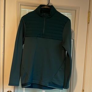 Women’s Decathlon 1/4 Zip Pullover Jacket Sz Small Teal Blue Green